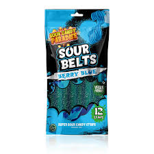 Sour Candy Paradise Sour Belts Berry Blue display box 12 pc x100g