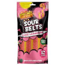 Sour Candy Paradise Sour Belts Pink Lemonade (12x100g)